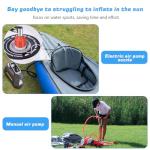 crvewom 2 Pcs Stand Up Paddle Board Pump Adapter, Strong Sealing Air Valve Adapter for Inflatable Boat, Premium Kayak Accessories for Quick Inflation and Deflation