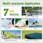 20PSI High Pressure Smart SUP Air Pump, Rechargeable Battery-Powered, Intelligent Dual Stage Inflation & Deflation,Auto-Off &12V DC Car Connector for Stand Up Paddle Boards,Surfing Kite, Tent