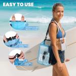 TILYMOL Dry Bag Waterproof for Men Women, 5L Lightweight Roll Top Dry Sack with Waterproof Phone Case and Emergency Whistle, for Kayaking Swimming Boating Paddle Board Fishing Beach Hiking Camping