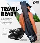 SUP Paddle - Carbon Fiber & Fiberglass Paddles - 3 Piece Adjustable Paddle Board Paddles w/Carbon Fiber or Fiberglass Performance Blades - Carbon, Fiberglass, or Aluminum Shaft Stand-Up Paddles