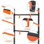 UOKRR 2 Kayak Storage Rack, Freestanding Kayak Racks for Garage, Heavy Duty Adjustable Kayak Stand Indoor Outdoor Storage Rack for Kayaks, Canoes, Surfboard & Paddleboard (2 Levels with paddle hook)