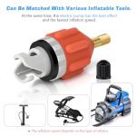 crvewom 2 Pcs Stand Up Paddle Board Pump Adapter, Strong Sealing Air Valve Adapter for Inflatable Boat, Premium Kayak Accessories for Quick Inflation and Deflation