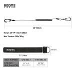 Booms Fishing T02 Fishing Pole Tether with 7.1" Belt, Kayak Paddle Leash, Paddle Board Fishing Accessories, Heavy Duty Fishing Lanyard for Fishing Tools/Rods/Paddles, Multicolor 3pcs