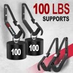 FitiRoker Kayak Storage Rack – 100LB Wall Mounted Kayak Wall Mount with Oxford Cover & Foam Protection | Kayak Rack for Garage, Storage Hooks for Canoes, SUPs, Ladders, Bikes (Padded Cover)