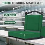 Fragess Kayak Seats with Back Support & Adjustable Shoulder Straps - Universal Padded Kayak Seat Cushion & Paddle Board Seat for SUP, Canoe, Fishing Boats (Hunter Green)