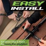 Gradient Fitness 2 Pack Kayak Paddle Leash, 5-8 Feet Stretchable Paddle Strap with Carabiner Secure Leash Lanyard Rope for SUP Kayak Canoe Paddle Fishing Pole Rod