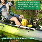 Huntury Kayak Paddle Holder, Kayak Fishing Net Holder, Kayak Fishing Poles Holder, Kayak Track Mount Accessories for Fishing Kayak, Canoe, Paddle Board, 10, Black