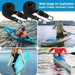Cosmos Kayak Wall Hanging Storage Strap Adjustable Kayak Hoist Sling Strap Kayak Storage Accessories Hanger Strap for Indoor & Outdoor Storing of Kayak Surfboard Canoe SUP Paddle Board in Garage Beach