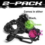 Gradient Fitness 2 Pack Kayak Paddle Leash, 5-8 Feet Stretchable Paddle Strap with Carabiner Secure Leash Lanyard Rope for SUP Kayak Canoe Paddle Fishing Pole Rod