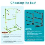 Rockland Large Kayak Storage Rack, 300 LBS Capacity, Holds 3 Kayaks, 48"x56"x82", Heavy Duty Freestanding Stand Kayak Rack for Canoe, SUP, Paddleboard, Indoor Garage & Outdoor Use, DIY-Friendly