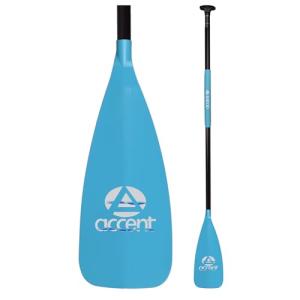 Accent Paddles Advantage Hybrid 2-Piece SUP Blue Fiberglass Reinforced Nylon Blade Carbon Shaft Advantage Grip Technology Ergonomic LeverLock Handle Adjustable 70in-86in