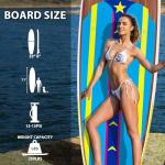 WHDCYD Inflatable Stand Up Paddle Board 11' × 33" × 6", Yoga Board with Durable SUP Accessories for Adults & Youth, Versatile Paddle Board