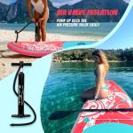 FEATH-R-LITE Inflatable Paddle Board Stand Up Paddleboards for Adults SUP with Complete Premium Accessories Pump, Adjustable Paddle, Leash, Three Fins, Waterproof Phone Bag, Repair Kit, Backpack