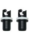 PAOSDKSUI 2 Pieces Inflatable Pump Halkey-Roberts Valve Adapter,Paddle Board Air Pump Hose Adapter, Air Valve Nozzle Pump Adapter for Rubber Boats, Inflatable Boats, Fishing Boats, Drift Boats etc