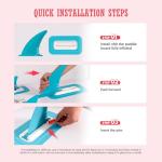 FEATH-R-LITE Inflatable Paddle Board Stand Up Paddleboards for Adults SUP with Complete Premium Accessories Pump, Adjustable Paddle, Leash, Three Fins, Waterproof Phone Bag, Repair Kit, Backpack