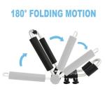 Upgraded Universal Folding Kayak Rack, J-Bar Carrier for Canoe Boat SUP Ski, Mount on Car Roof Top Crossbar, Includes 4 Ratchet Straps, 2 Anchor Straps (1 Pair, Aluminum)