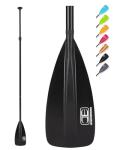 OCEANBROAD SUP Paddle - Adjustable Stand-Up Paddle for Paddleboard Kayak, Adjustable Aluminum Alloy Shaft 68" - 84", 3-Piece, Black