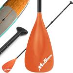 MoiShow SUP Paddle - Adjustable 3 Pieces Stand Up Paddle Board Paddle with Unique Lock Design Floating Alloy Shaft Paddleboard Paddle