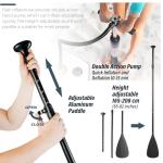 ADVENOR Paddle Board 11'x33 x6 Extra Wide Inflatable Stand Up with SUP Accessories Including Adjustable Paddle,Backpack,Waterproof Bag,Leash,and Hand Pump,Repair Kit (Blue)