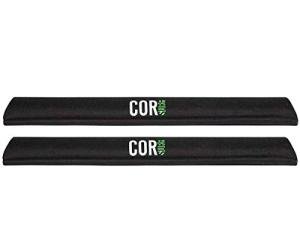 COR Surf Aero Roof Rack Pads for Paddleboard, Kayak, Surfboards, SUP, Snowboard, Paddleboard and Canoe | for Wide Aero Style Bars (Black, 28" Wide)