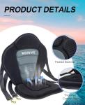 WOOWAVE 2 Pack Kayak Seat Padded Deluxe Paddleboard Seat Adjustable Boat Seat Cushioned Fishing High Back Comfortable Backrest Support for Universal Sit