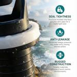 PAOSDKSUI 2 Pieces Inflatable Pump Halkey-Roberts Valve Adapter,Paddle Board Air Pump Hose Adapter, Air Valve Nozzle Pump Adapter for Rubber Boats, Inflatable Boats, Fishing Boats, Drift Boats etc