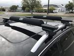 COR Surf Aero Roof Rack Pads for Paddleboard, Kayak, Surfboards, SUP, Snowboard, Paddleboard and Canoe | for Wide Aero Style Bars (Black, 28" Wide)