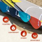 MoiShow SUP Paddle - Adjustable 3 Pieces Stand Up Paddle Board Paddle with Unique Lock Design Floating Alloy Shaft Paddleboard Paddle