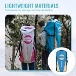 WNOVA 35" Extra Wide Stand Up Paddle Board Inflatable for All Skill Levels, 430LBS Capacity SUP Paddleboard with Double Acton Pump, 90L Backpack, Dry Bag, Blow Up Paddle Board for Fishing Yoga, Blue