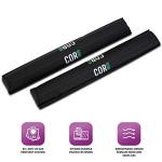 COR Surf Aero Roof Rack Pads for Paddleboard, Kayak, Surfboards, SUP, Snowboard, Paddleboard and Canoe | for Wide Aero Style Bars (Black, 28" Wide)