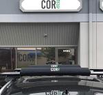 COR Surf Aero Roof Rack Pads for Paddleboard, Kayak, Surfboards, SUP, Snowboard, Paddleboard and Canoe | for Wide Aero Style Bars (Black, 28" Wide)