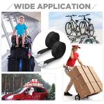 Riakrum 15 Pack 4 Feet Lashing Straps Adjustable Kayaks Tie Down Cam Buckle Straps with Buckles up to 250lbs for Cargo, Luggage, Motorcycles, Truck, Car Roof Rack, Sup Surfboard(Black)