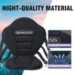 GEAVESS Kayak Seat, Universal Adjustable Kayak Seat, Fishing Boat Seat with Storage Bag, Detachable Paddle Board Seat for Kayaking, Sup and Canoe