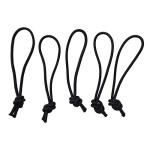 Ho Stevie! Surfboard Leash Strings - Strong and Durable Cord for All Surfboards, Longboards, and SUP (Black) 5-Pack