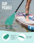 ZLX Paddle Board Paddle, 3 or 4 Piece Adjustable SUP Paddle, Detachable Floating Kayak Paddles, 2-Sided Lightweight Oar with Premium Durable Blade, for Paddleboard, Surfing, Water Sports Enjoyment