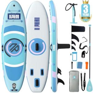 Niphean（Ultra-Light）Inflatable Paddle Board with (Beginner Friendly) StabilTrac Fin and Durable SUP Accessories, 10' Stand Up Paddle Boards for Adults & Youth, Versatile Yoga Paddle Board, Gift Ideas