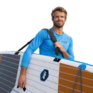 THURSO SURF SUP Shoulder Strap Adjustable Paddle Board Carry Strap Carrier with Padded Support | Heavy-Duty SUP Sling with Clips for Inflatable Paddle Board Accessories for Adults