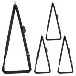 QWORK 4 Pack Heavy-Duty Kayak Wall Hanging Storage Strap - Adjustable 74" Nylon Strap for Kayaks, SUP Paddle Boards, Canoes, Surfboards, & Snowboards