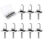 PEUTIER 6pcs 316 Stainless Steel Fin Screws, No Tool Surfboard Fin Screws with O Rings Paddle Board Fin Replacement for SUP Paddleboard Longboard Surfing Accessories