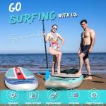 Paddle Board, Stand Up Paddle Board，10.6'×33"×6" Ultra-Light SUP Board with Hand Pump, Leash, Repair Kit, Waterproof Phone Case and Backpack (WaveRider)