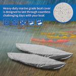 i Cover Kayak, Outdoor Storage Heavy Duty Waterproof, UV Resistant Boats Covers Fits 12.3-13.5ft Kayaks, Canoes, SUP, Paddle Board, and Fishing Boat