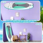 Yousoontic Surfboard Wall Mount Sup Paddle Board Rack Clear Acrylic Paddle Board Holder Wall Display Horizontal Storage Holder for Sup, Holds 50 Lbs