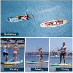 GYMMALL Paddle Board, Inflatable Stand Up SUP Paddle Boards for Adults & Youths of All Skill Levels, Wide & Non-Slip Deck Design Blow Up Paddleboards with Premium Accessories & Storage Bag, Pink