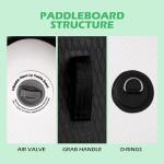 FunWater SUP Inflatable Stand Up Paddle Board 10'6×33"×6" Ultra-Light Inflatable Paddleboard with ISUP Accessories,Fins,Adjustable Paddle, Pump,Backpack, Leash