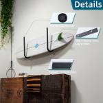 AmarinePlay SUP Paddleboard Storage Rack, Surfboard Wall Mount and Kayak Rack for Garage Ceiling Wall Storage,Heavy-Duty Indoor Board Paddle Organizer, 50 lbs Max,Hang 1-3 Surf or SUP Boards