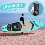 Paddle Board, Stand Up Paddle Board，10.6'×33"×6" Ultra-Light SUP Board with Hand Pump, Leash, Repair Kit, Waterproof Phone Case and Backpack (WaveRider)