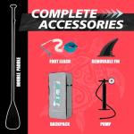 FunWater Inflatable Stand Up Paddle Board with Premium SUP Paddleboard Accessories, Anti-Slip EVA Deck, Paddle Boards for Adults & Youth of All Skill Levels