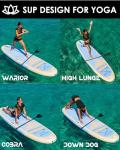 11’x35 Extra Wide Inflatable Paddle Board, 430lb Capacity Stable Paddleboard for Yoga, Stand up Paddle Board for Adults(x3), Full Coverage EVA Deck, 5 Handles, 100L Backpack, All-Round