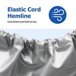 i Cover Kayak, Outdoor Storage Heavy Duty Waterproof, UV Resistant Boats Covers Fits 12.3-13.5ft Kayaks, Canoes, SUP, Paddle Board, and Fishing Boat