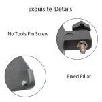 Paddleboard Fin - Easy Install, Screw-in Design, Detachable Sup Fin Replacement, Center Single Fin for Inflatable SUPs - 1PCS Black